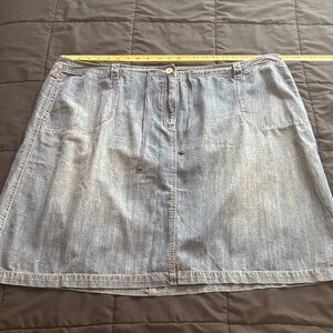 Talbots Woman 22w Denim A-Line Skirt lightweight